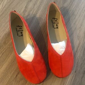 COPY - French Sole (FS/NY) Split Suede Wedge Flat…